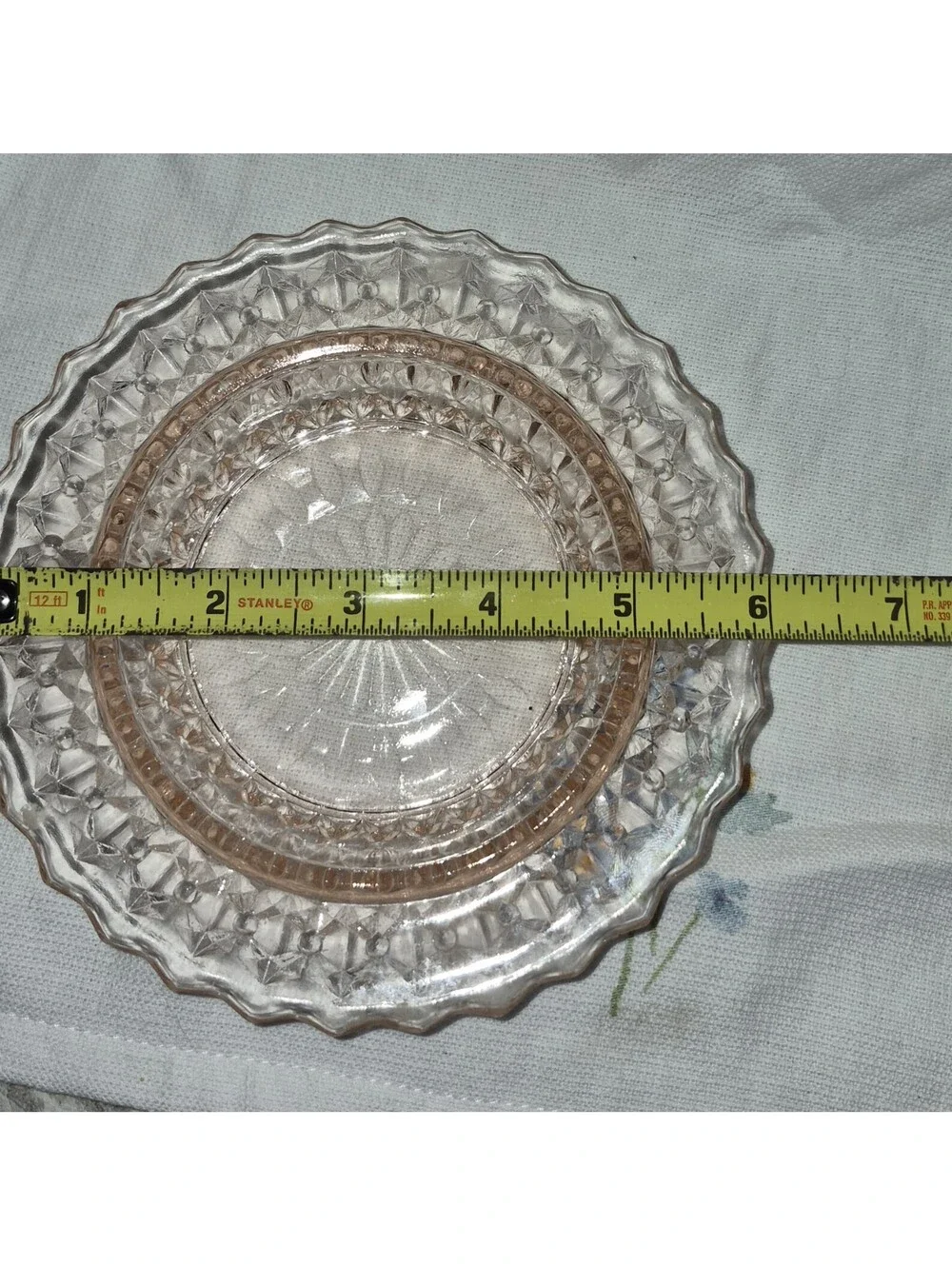 Jeannette Holiday Pink Butter Dish with Cover